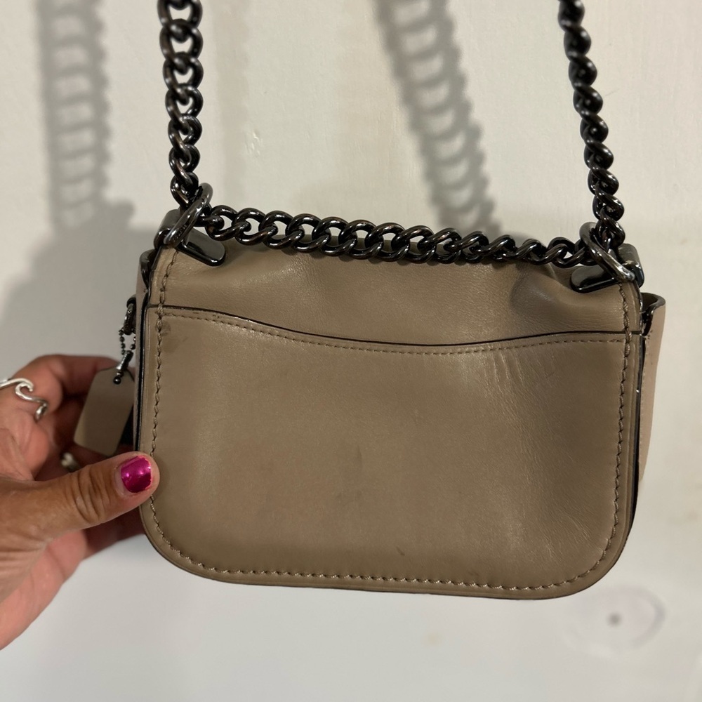 Coach Tan and Black Crossbody Bag - Picture 7 of 8